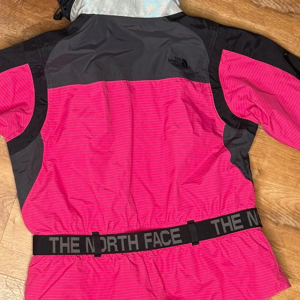 RARE The North Face Steep Tech Pink Colorblock Parka Ski Jacket Women’s large - Picture 7 of 16